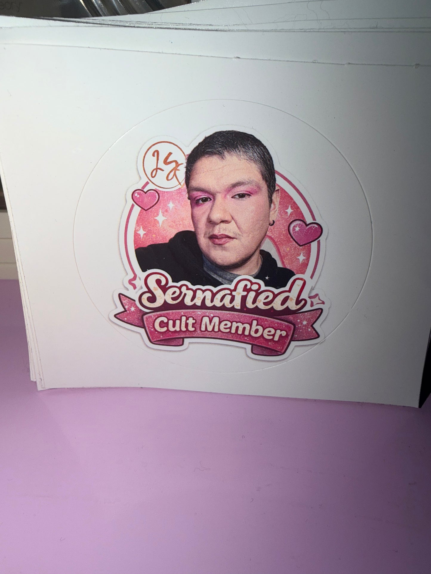 Sernafied Cult member sticker