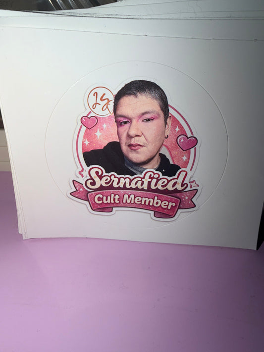 Sernafied Cult member sticker